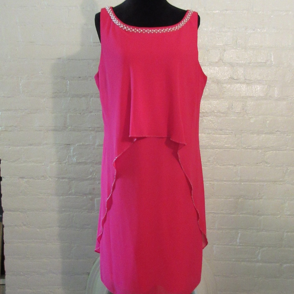 FINAL PRICE SLNY dress with pearl neckline